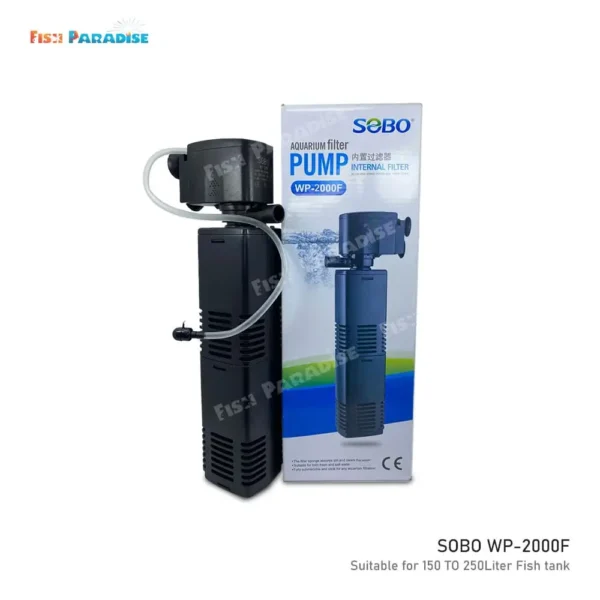tank.-Provide-Filtration-&-Oxygen-To-Your-FreshwaterSaltwater-Fish-Tank.-silent-aquarium-filter.-(1) Aquarium Filter SOBO WP 2000F, Power Filter