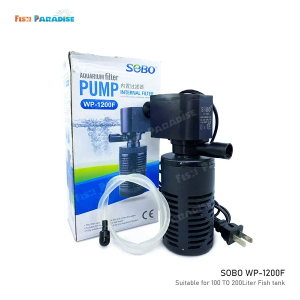 ter Fish tank. Provide Filtration & Oxygen To Your FreshwaterSaltwater Fish Tank. silent aquariu Aquarium Internal Filter Sobo WP-1200F