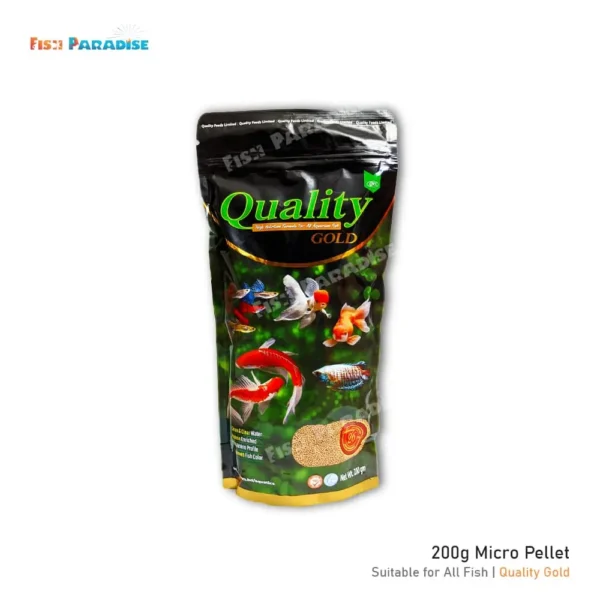 Quality Gold Fish Food 200gm MICRO PELLET